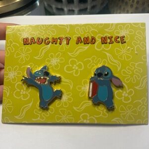 Disney Pin Stitch Naughty and Nice Set Limited Edition 500